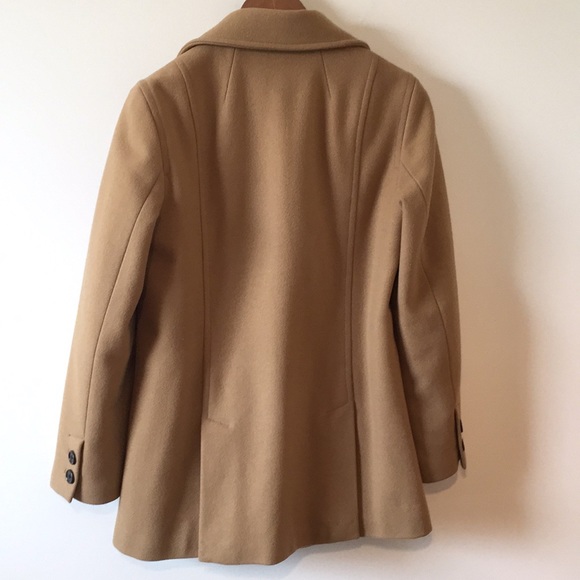 J Crew camel pea coat w thinsulate - Picture 3 of 5
